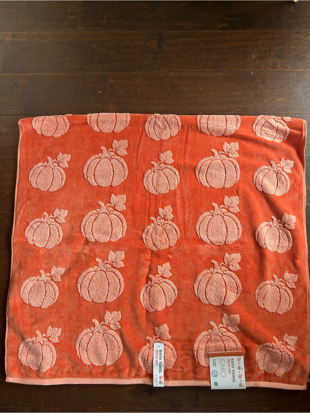 CARO Home Beach Towel Cotton Pumpkin Print 28βx55β New Fall